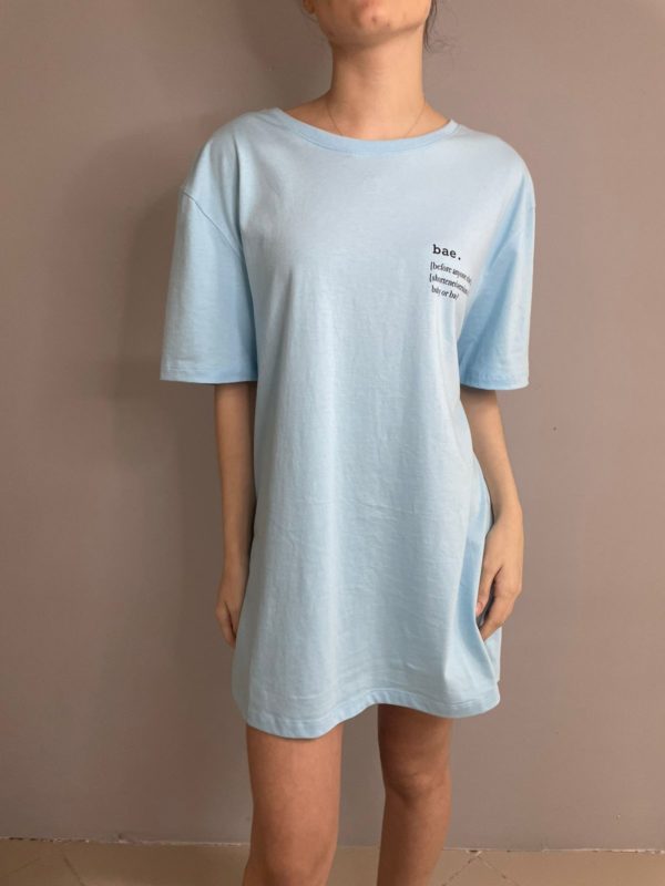 Camiseta Oversized estampa Bae