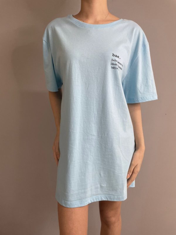 Camiseta Oversized estampa Bae