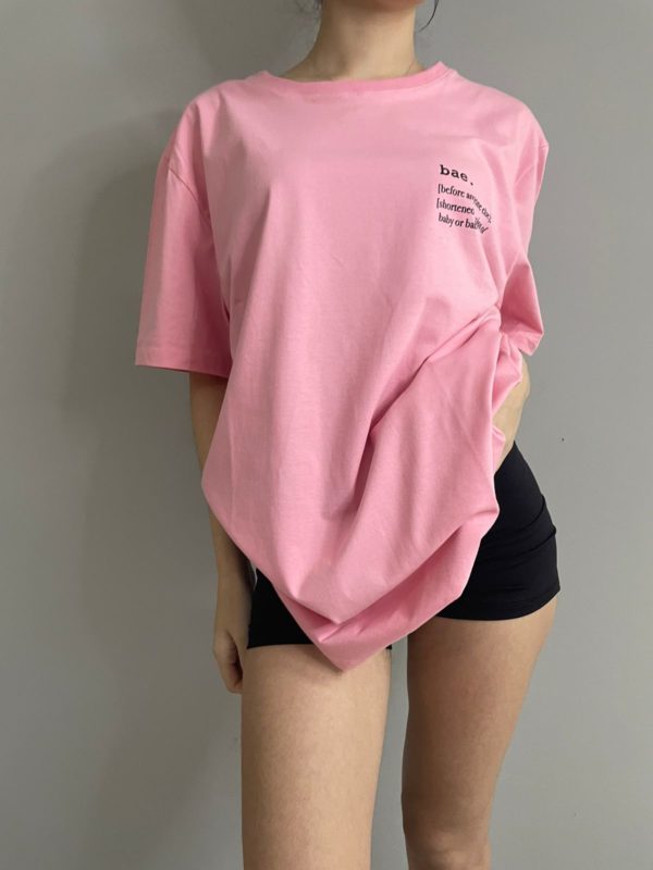 Camiseta Oversized estampa Bae