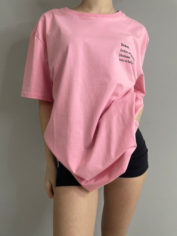 Camiseta Oversized estampa Bae