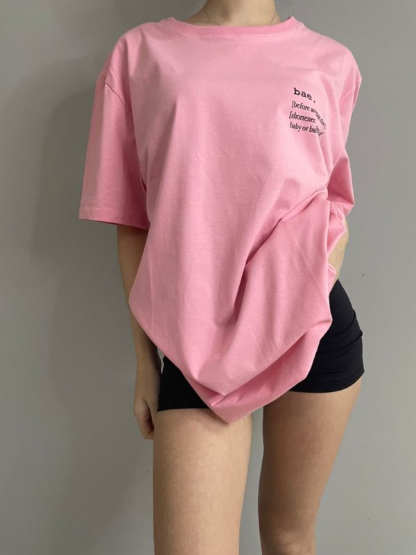 Camiseta Oversized estampa Bae