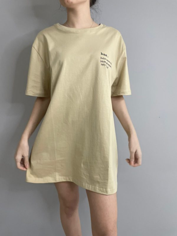 Camiseta Oversized estampa Bae