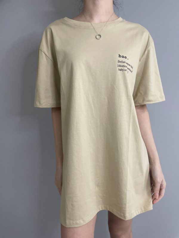 Camiseta Oversized estampa Bae